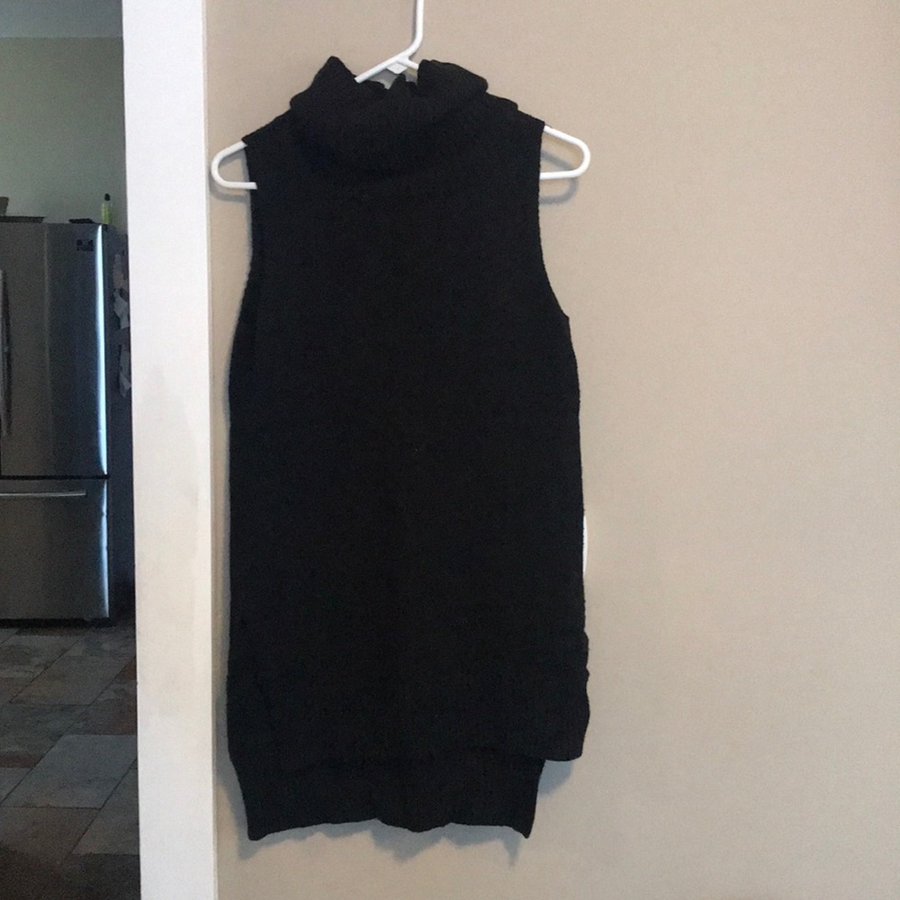 High turtleneck sweater